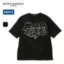 ブロダースマイルドロウ B2N 039 S T-シャツ BRODER SMILEDRAW メンズ BR10001 半袖 Tシャツ ハンドル刺繍 コットン アウトドア キャンプ 【正規品】