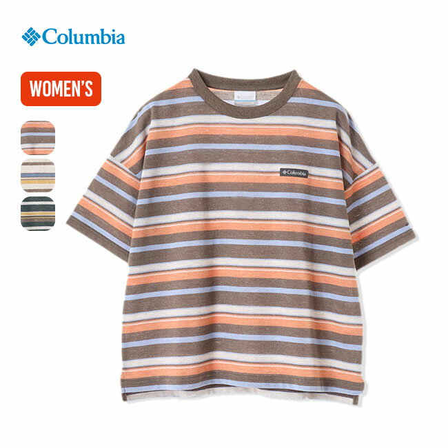 コロンビア リンディスヒルショートスリーブTシャツ【ウィメンズ】 Columbia W Lindis Hill Short Sleeve Tee レディース PL0225 トップス カットソー プルオーバー Tシャツ 半袖 アウトドア キャンプ フェス 【正規品】