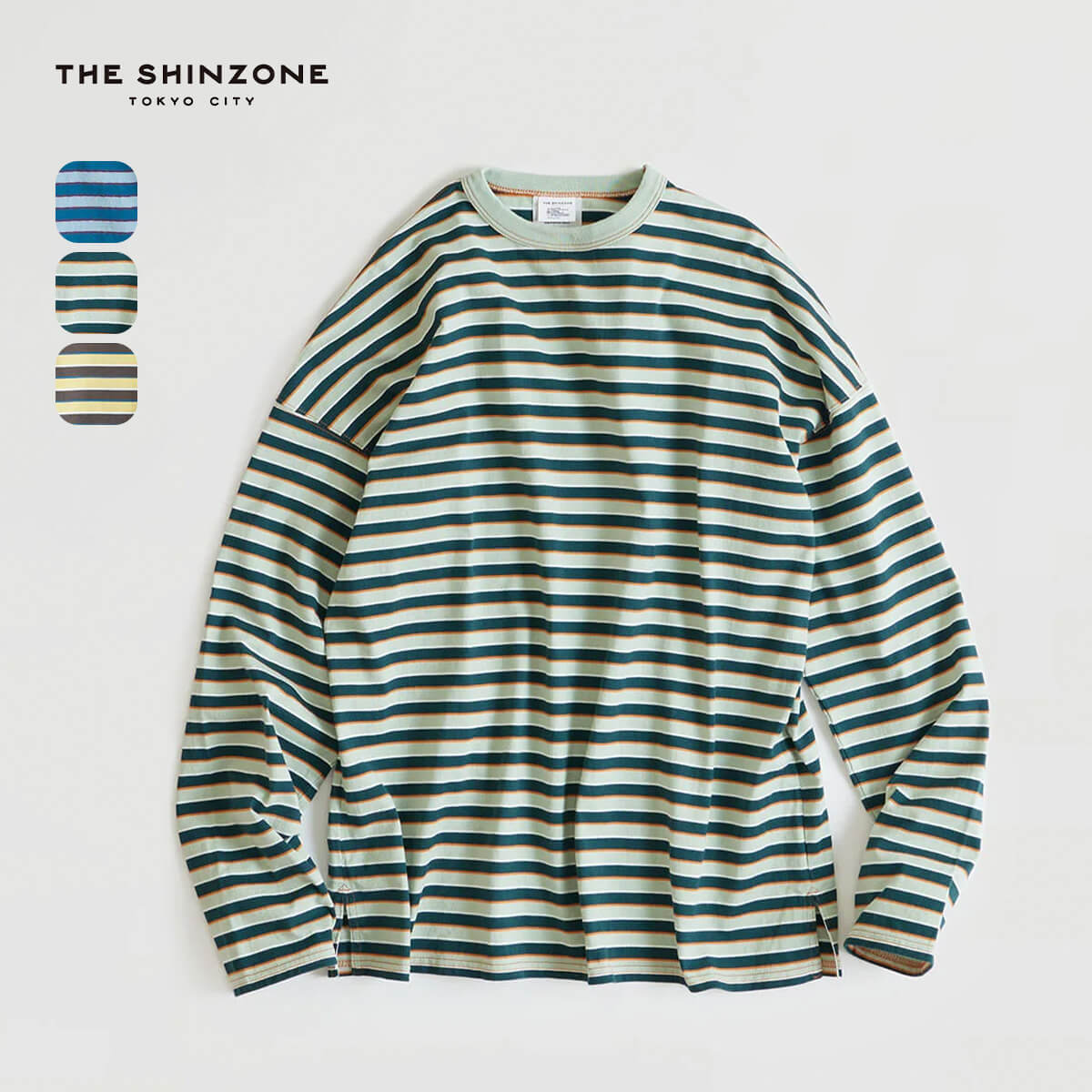 ザ シンゾーン マルチボーダーロングTEE THE SHINZONE MULTI BORDER LONG TEE レディース ウィメンズ 24SMSCU06 トップス Tシャツ ロンT カットソー 長袖 ボーダー キャンプ アウトドア 【正規品】