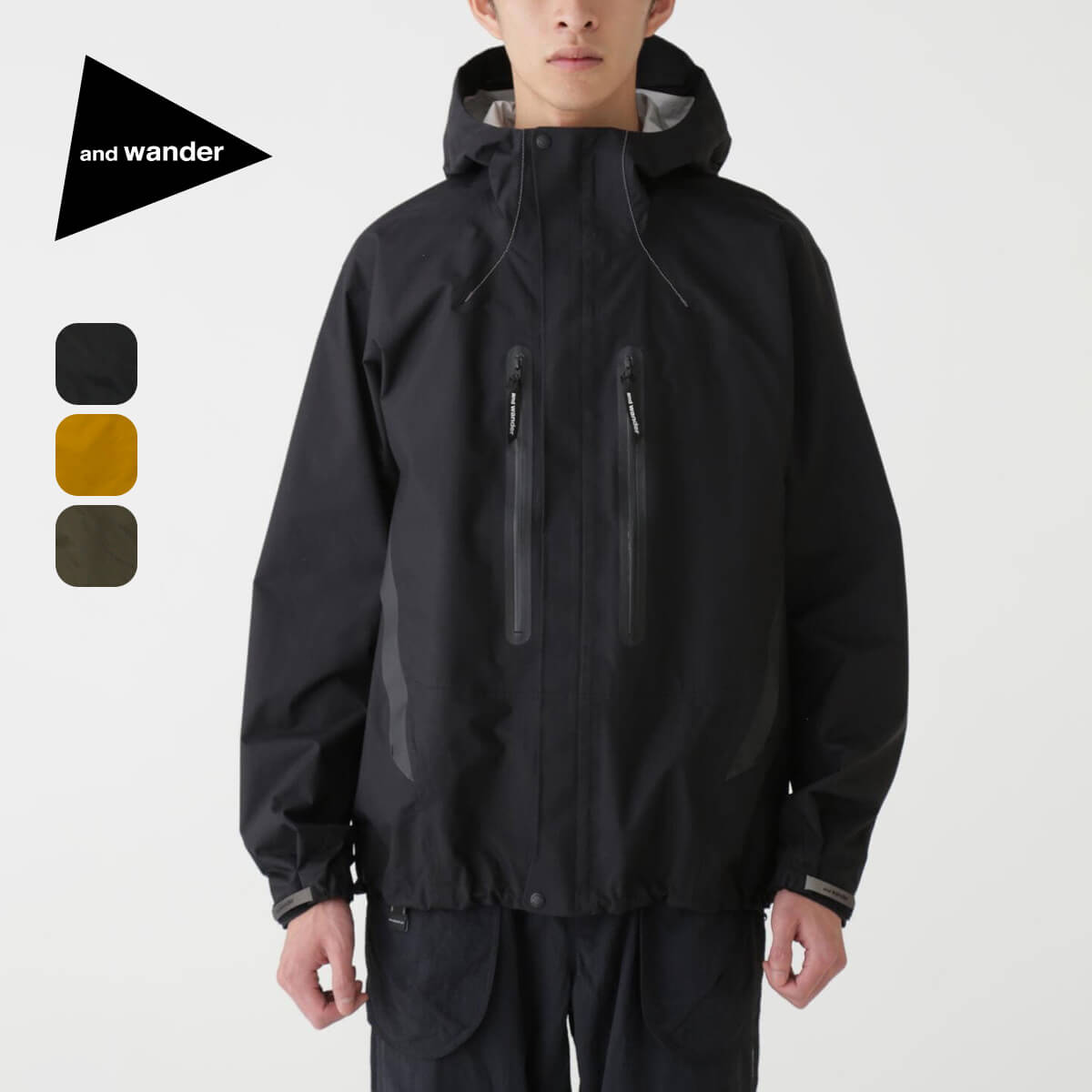 Ah_[ 2.5L nCJ[CWPbg and wander 2.5L hiker rain jacket Y EBY jZbNX 5744111104 AE^[ gbvX WPbg ϐ  Lv AEghA yKiz