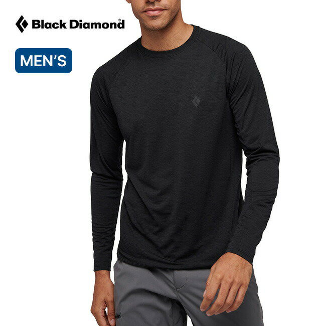 ブラックダイヤモンド ライトワイヤーL/Sテックティー Black Diamond メンズ BD66710 トップス ロンT Tシャツ ロングスリーブ 長袖 速乾 カットソー ベースレイヤー ハイキング トレラン キャンプ アウトドア 【正規品】