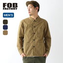 エフオービーファクトリー フレンチシャツジャケット FOBFACTORY FRENCH SHIRT JK メンズ F2394 アウター ジャケット トップス シ...
