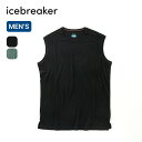 【ラスト1点】アイスブレーカー メリノ125クールライトスフィア3タンク メンズ Icebreaker IB0A56W6 タンクトップ ノースリーブ メリノウー...