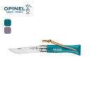 オピネル ステンレススチール皮紐付#6Colorama OPINEL ナイフ 小型ナイフ 折りたたみナイフ 折りたたみ式 フェス おしゃれ キャンプ アウトドア
