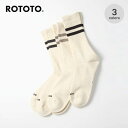 【SALE Max40%OFF】ロトト クラシックアスレチック3パッククルーソックス ROTOTO CLASSIC ATHLETIC 3PACK CREW SO...