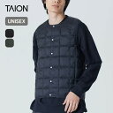【SALE 10%OFF】タイオン ベーシック クルーネックボタン インナーダウンベスト TAION MENS CREW NECK BUTTON DOWN VE...