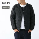 【SALE 10%OFF】タイオン ベーシッククルーネックボタンインナーダウンジャケット TAION メンズ レディース ユニセックス TAION-104 トッ...