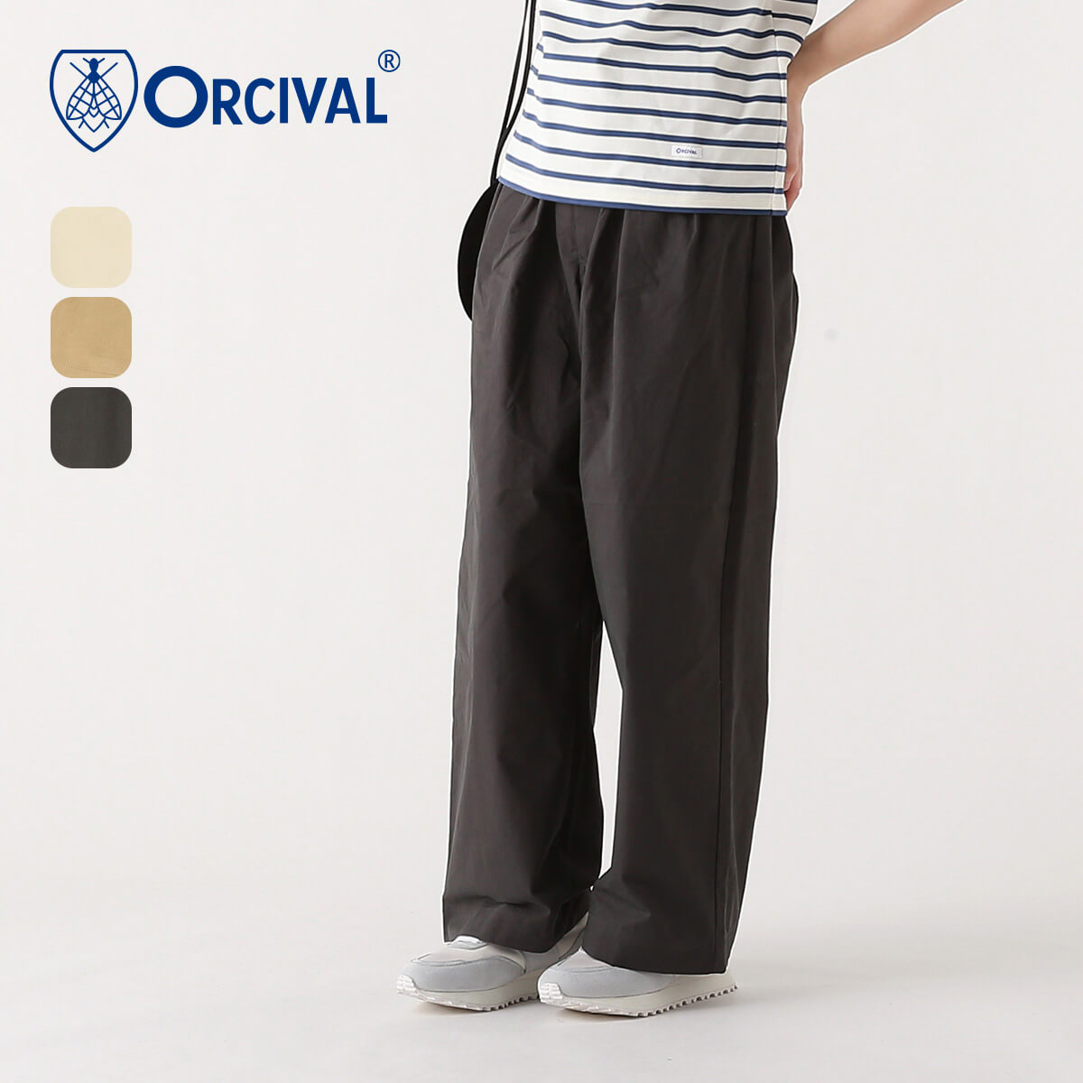 オーシバル ワイドイージーパンツ【ウィメンズ】 ORCIVAL WIDE EASY PANTS レディース #OR-E0198 CNB ボトムス ロングパンツ 長ズボン おしゃれ キャンプ アウトドアウェア