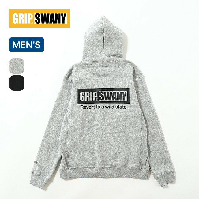 グリップスワニー GSスウェットパーカー GRIP SWANY GS SWEAT PARKA メンズ GSC-84 フーディ フーディー パーカー トップス スウェット 裏起毛 ロゴプリント おしゃれ キャンプ アウトドア
