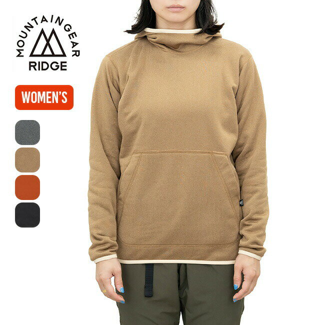 リッジマウンテンギア パワーストレッチプルフーディ RIDGE MOUNTAIN GEAR Power Stretch Pull Hoodie ウィメンズ トップス 通気性 保温性 耐久性 軽量 ポーラテック ミッドレイヤー おしゃれ キャンプ アウトドアウェア