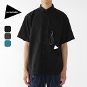 【SALE 30%OFF】アンドワンダー ドライブリーザブルSSシャツ and wander dry breathable SS shirt ユニセックス メン...