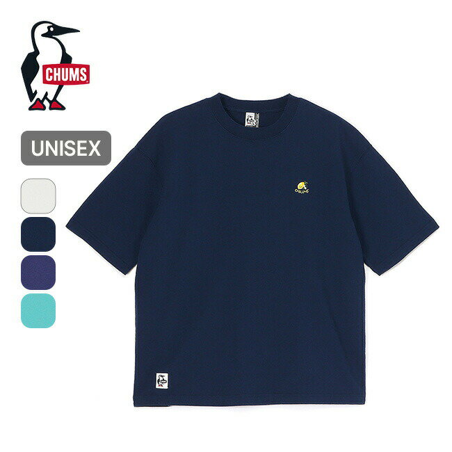 【SALE Max50%OFF】チャムス チャムスエンブロイダリーTシャツ CHUMS Embroidery T-Shirt メンズ レディース ユニセックス CH01-2523 トップス 半袖 ショートスリーブ オーバーサイズ タウンユース おしゃれ キャンプ アウトドア