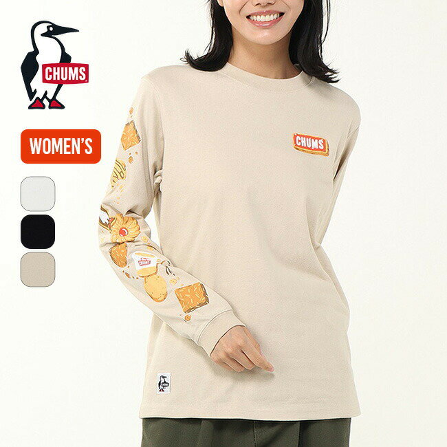 チャムス ブービークッキーズブラッシュドL/S Tシャツ【ウィメンズ】 CHUMS Booby Cookies Brushed L/S T-Shirt レディース CH11-2661 トップス ロングスリーブ ロンT 長袖 かわいい キャンプ アウトドア
