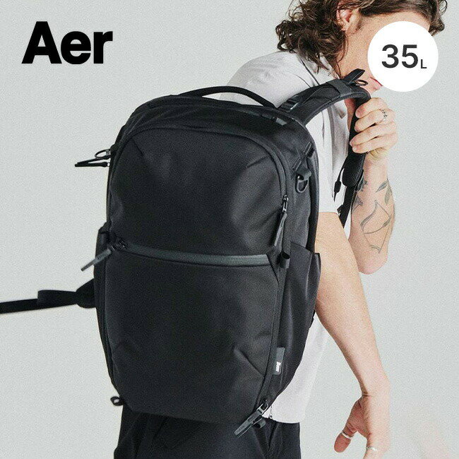Rakuten - エアー トラベルパック4 35L Aer Travel Pack 4 35L メンズ レディース ユニセックス AER-21071 ブラック カバン バッグ リュックサック バックパック ザック デイパック 男女兼用 旅行 トラベル 機内持込可 ビジネス 通勤 キャンプ アウトドア