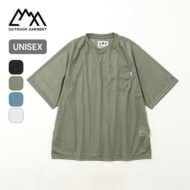 乐天商城 - コムフィアウトドアガーメント クイックドライメッシュPK TEE S/S CMF OUTDOOR GARMENT QUICK DRY MESH PK TEE S/S メンズ レディース ユニセックス CMF2601-C21 コンフィ トップス ショートスリーブ 半袖T タウンユース 旅行 トラベル おしゃれ キャンプ アウトドア