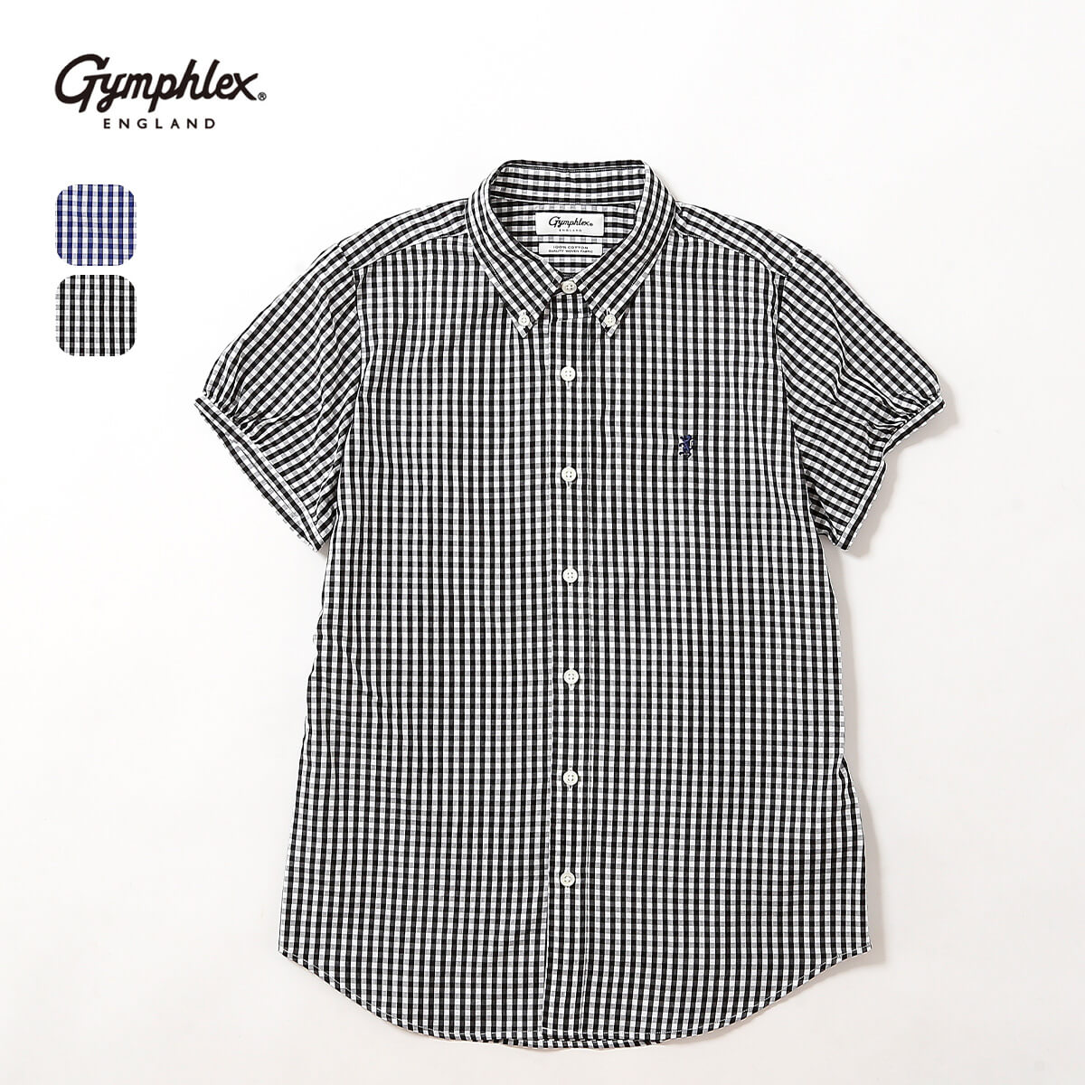 ジムフレックス フレンチスリーブシャツ 100/2ギンガム 【ウィメンズ】 Gymphlex FRENCH SLEEVE SHIRT レディース #GY-B0242 MGG 半袖 ショートスリーブ カットソー トップス おしゃれ キャンプ アウトドア sundaymountain-10029570 サンデーマウンテン Select Deals パッケージ画像
