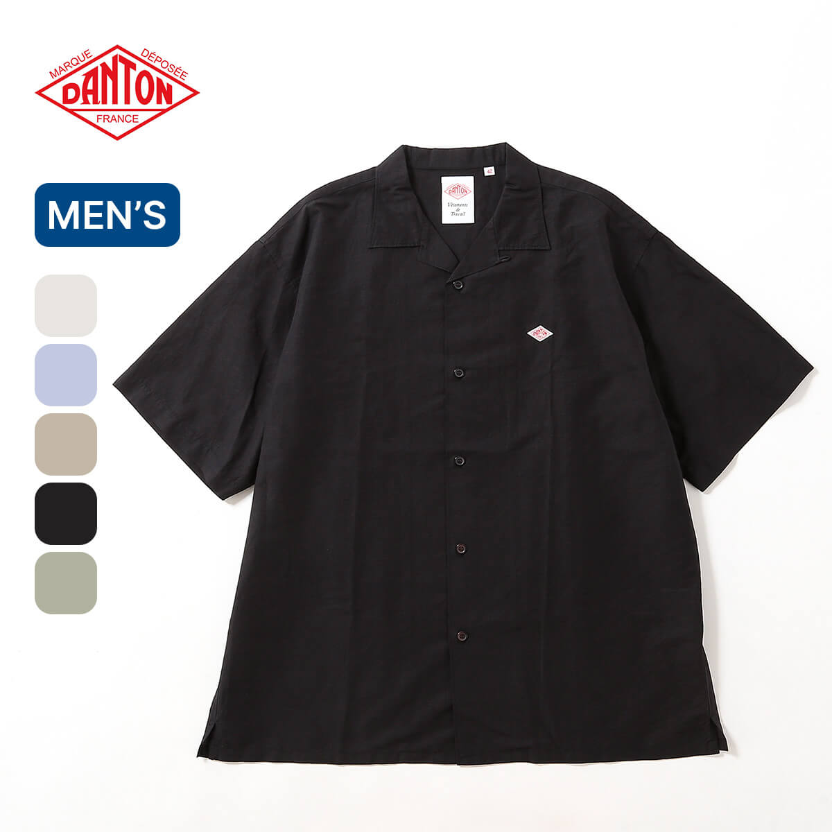 Rakuten - 【正規取扱店】 ダントン ショートスリーブシャツ C/LIスラブ メンズ DANTON SHORT SLEEVE SHIRT #DT-B0436 VCL 半袖 トップス ショートスリーブ カジュアル おしゃれ キャンプ アウトドア