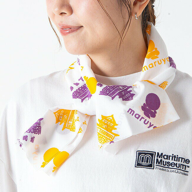 Rakuten - マルヤ 丸や オリジナル手ぬぐい 丸や maruya タオル 風呂敷 スカーフ ロゴ 丸岡城 福井県 プレゼント お土産 おしゃれ キャンプ アウトドア