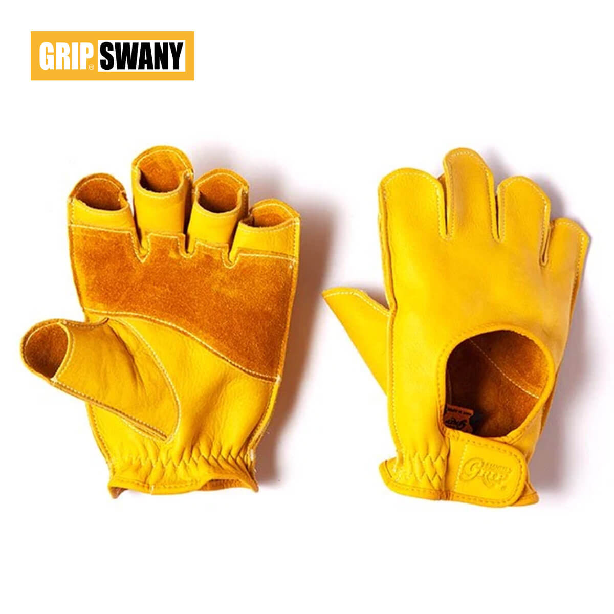 ドライビングにも適したフィンガーレスモデルのGRIP SWANYグローブ 指の第二関節から先がカットされていて、車や自転車のハンドルを握ることに優れたモデルです。 登山やハイキング、ライトアウトドアシーンでの使用にも対応します。 GRIP SWANY Professional Model- Very Short Type ／ Multi-Outdoor Use - Made in JapanThis specialized fingerless model features a half -finger design cut from the second knuckle, making it exceptionally well-suited for activities that require a firm grip on steering wheels or handlebars. It is optimiz ed for driving and cycling, while also being highly effective for trekking, hiking, and light outdoor activities.Complimentary Repair Certificate included.MATERIAL. Cowhide Leather (Sewn with high-strength Kevlar&reg; thread) ▼GRIP SWANY グローブ▼ ｜G-1 ｜G-3 ｜G-4 ｜G-12 ｜ ▼グローブと同素材の別注レザーウォレットはこちら 【 SPEC ／製品仕様 】■ブランド名：GRIP SWANY ■商品名：G-12 ドライビングタイプ ■商品型番：G-12 ■カラー：イエロー ■サイズ： ・M：手長19cm ／ 周囲24cm ・L：手長20cm ／ 周囲26cm ■素材：牛革 ※縫製にケブラー&reg;糸を使用しています ■重量：ー ■生産国：日本■広告文責：株式会社カンパネラ※PCモニター環境により画像の色合いが若干異なる場合がございます。ご了承ください。※当店では、正規のルートから仕入れをおこなった商品を取り扱っております。