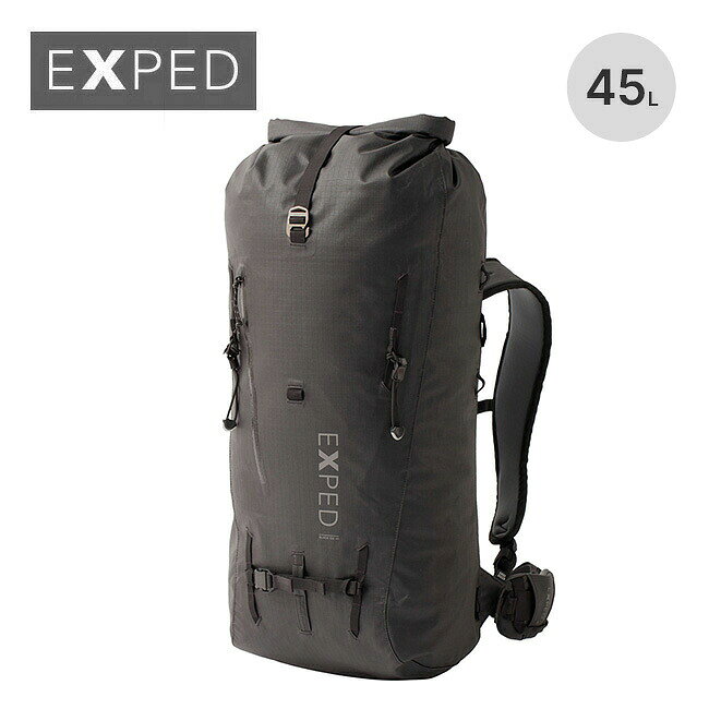 エクスペド ブラックアイス45 EXPED Black Ice 45 396475 バックパック リュック ザック ロールトップ 防水 登山 おしゃれ キャンプ アウトドアギア