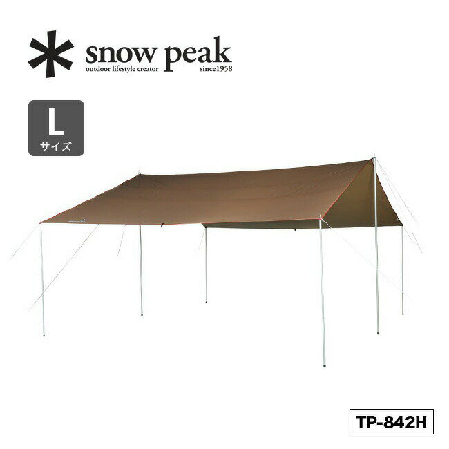 Ρԡ HD  쥯(L) snow peak HD-Tarp Recta L TP-842H  ƥ  С٥塼 ȥɥ 8 ʡ