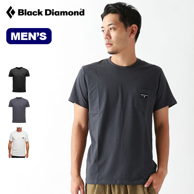 ブラックダイヤモンド ポケットレーベルティー Black Diamond POCKET LABEL TEE メンズ BD67587 Tシャツ 半袖 ショートスリーブ キャンプ アウトドア