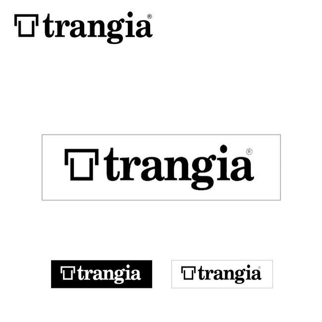 トランギア ステッカーL trangia Sticker L TR-ST-WT2 TR-ST-BK2 ステッカー シール キャンプ アウトドア フェス ギフト 【正規品】