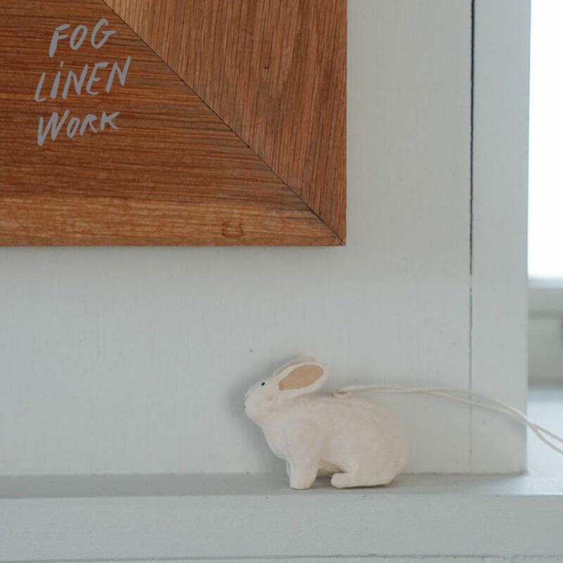 ペーパーマッシュ オーナメント ウサギ＜fog linen work＞フォグリネンワーク JHT001-RAB インド ツリ..