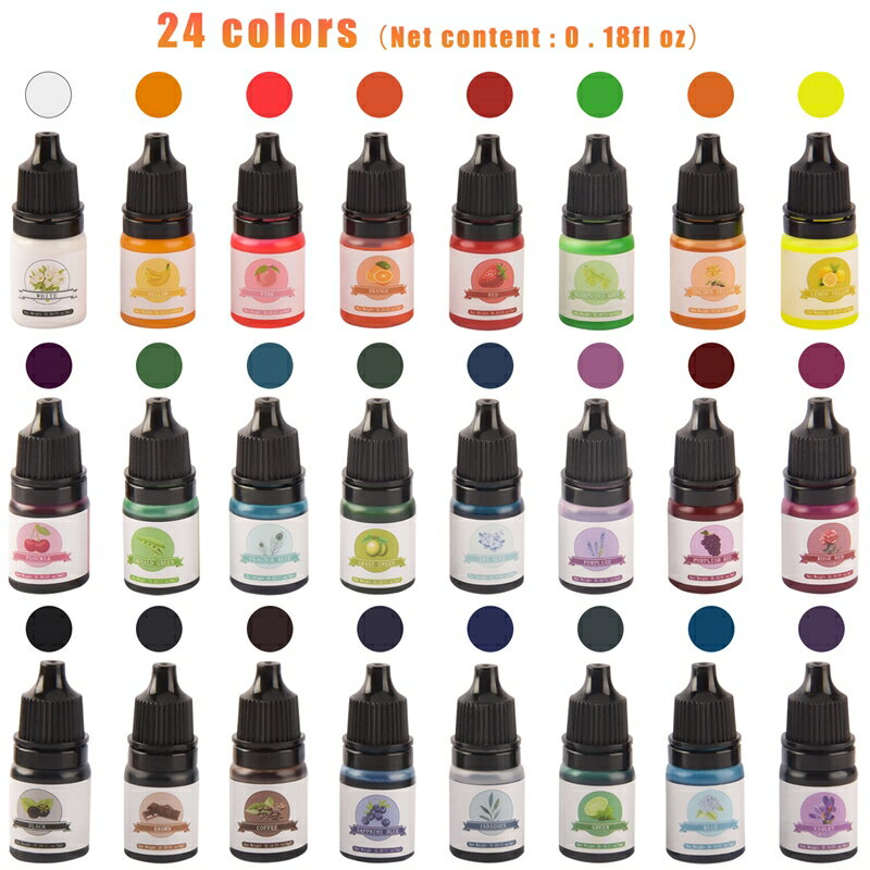 レジン 着色剤 24色 着色 レジン着色剤セット《着色料 5ml レジン樹脂