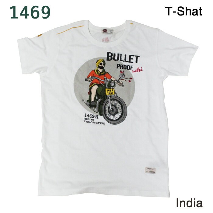 樂天商城 - ＜1469＞《インド表記M》Tシャツ：ホワイト / インドのブランド エスニックファッション インドTシャツ
