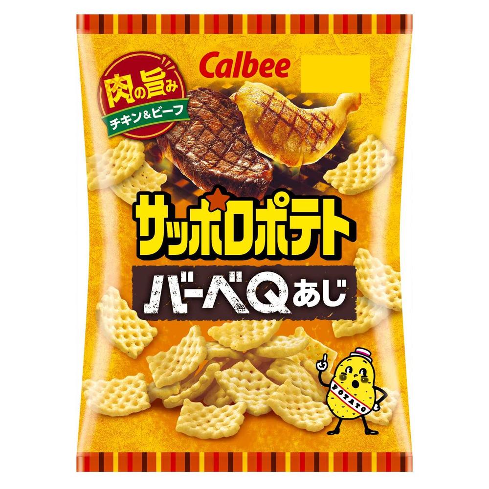 ◆カルビー サッポロポテトバーベQあじ 72g 【12個セット】