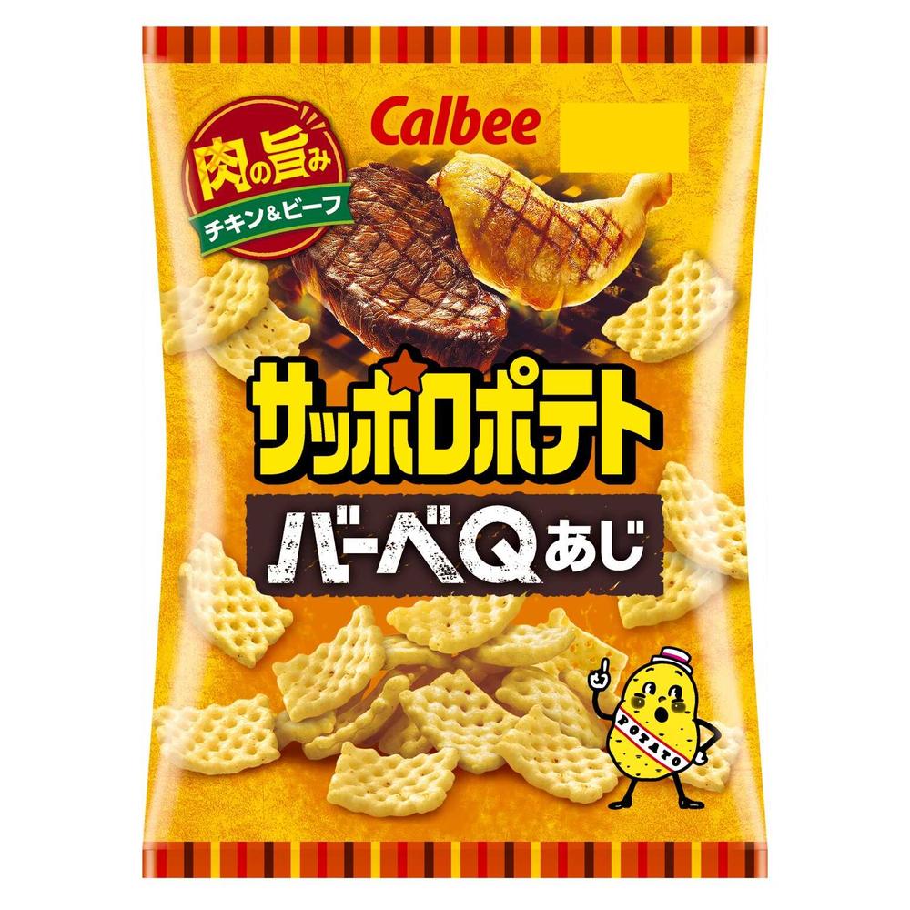 ◆カルビー サッポロポテトバーベQあじ 72g【12個セット】