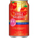 ■商品説明（製品の特徴） この商品は20歳以上の方の飲用を想定して開発しました。「カロリーゼロ」、「糖類ゼロ」、「アルコール分0.00％」でお酒気分を楽しめるノンアルコール飲料です。みずみずしいりんごの風味でスッキリとした味わいです。さらに、肌が乾燥しがちな方の肌の潤いを守るのを助ける機能があることが報告されているセラミドを配合しております。■使用上の注意 ・中味成分等が沈殿することがありますが、品質には問題ありません。開缶後はすぐにお飲みください。■安全に関する注意 ・凍結や衝撃等により、缶が破損することがあります。0℃以下での保管・冷蔵庫のチルド室や吹出口近くでの保管をさけ、直射日光の当たる車内や高温の所に長く置かないでください。■成分・分量 1本350mlあたりエネルギー0kcal、たんぱく質0g、脂質0g、炭水化物2.9〜4.3g、糖質1.8g、糖類0g、食物繊維1.1〜2.5g、食塩相当量0〜0.2g、機能性関与成分：パイナップル由グルコシルセラミド1.2mg■添加物 食物繊維（国内製造）、セラミド含有パイナップル果実エキス／炭酸、酸味料、香料、甘味料（アセスルファムK、アスパルテーム・L‐フェニルアラニン化合物、スクラロース）、乳化剤、（一部に大豆を含む）■問合せ先 アサヒビール株式会社　お客様相談室0120‐011‐121■製造販売会社（メーカー） アサヒビール株式会社■原産国 日本■リスク区分（商品区分） 機能性表示食品■広告文責 株式会社サンドラッグ電話番号:0120‐009‐375■JANコード 4904230073727■ブランド アサヒスタイルバランス※パッケージ・デザイン等は、予告なしに変更される場合がありますので、予めご了承ください。※お届け地域によっては、表記されている日数よりもお届けにお時間を頂く場合がございます。