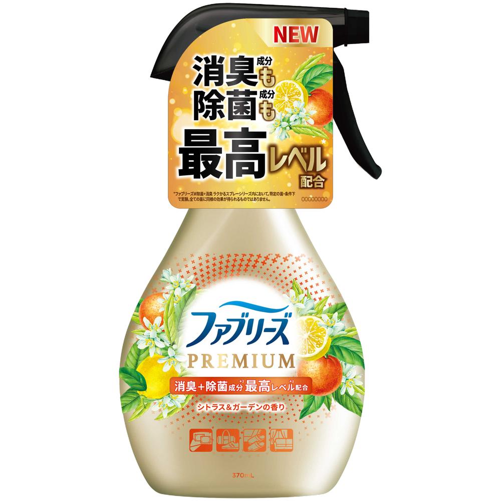 P&G ファブリーズ 消臭スプレー 布用 PREMIUM シトラス＆ガーデン 本体 370mL【12個セット】