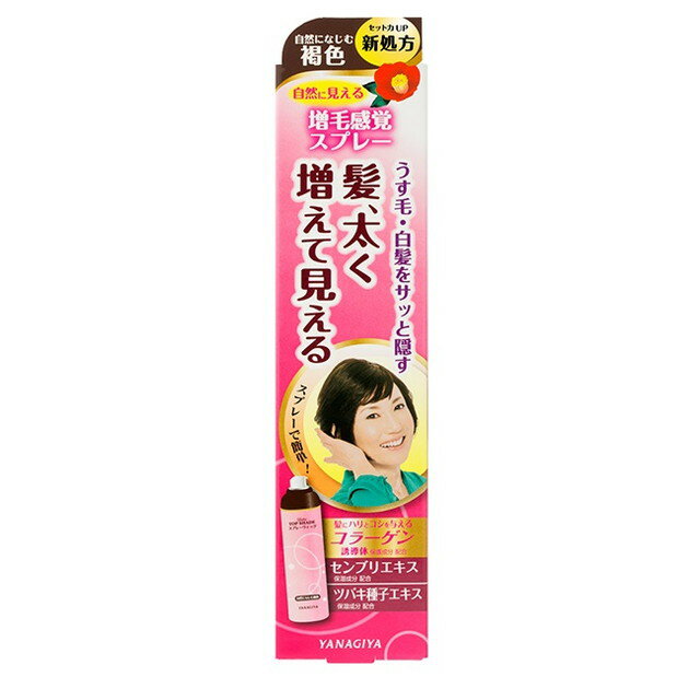 柳屋本店 レディーストップシェード スプレーウィッグ 自然になじむ褐色 100g