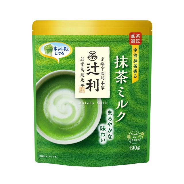 ◆片岡物産 辻利 抹茶ミルク190g 