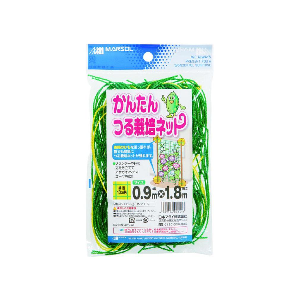 日本マタイ かんたんつる栽培ネット グリーン 0.9×1.8m