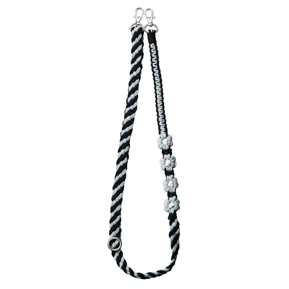 【サンクレスト】花編みショルダーストラップ モノトーン iSB-ST55