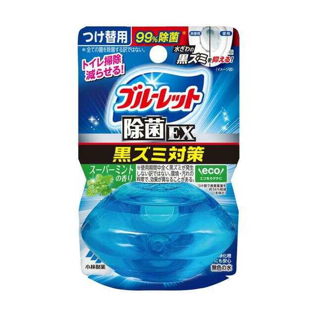 小林製薬 液体ブルーレットおくだけ除菌EXつけ替用 スーパーミント 67ml 【3個セット】
