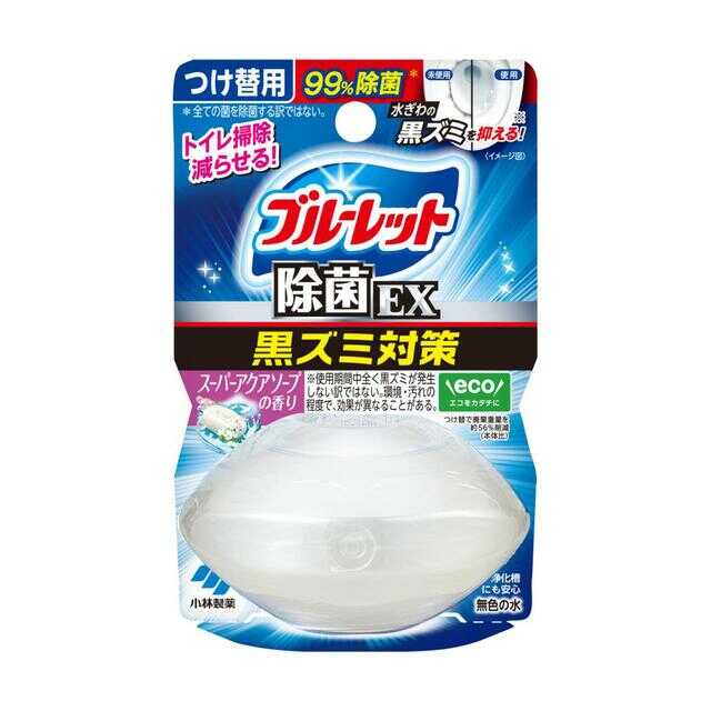 小林製薬 液体ブルーレットおくだけ除菌EXつけ替用 スーパーアクアソープ 67ml 【3個セット】