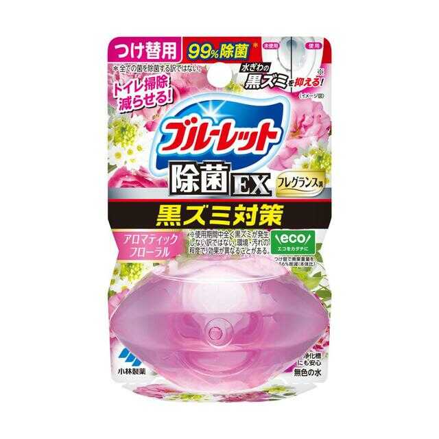 小林製薬 液体ブルーレットおくだけ除菌EXフレグランスつけ替用 アロマティックフローラル 67ml 【3個セット】