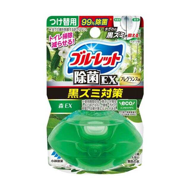 小林製薬 液体ブルーレットおくだけ除菌EXフレグランスつけ替用 森EXの香り 67ml 【3個セット】