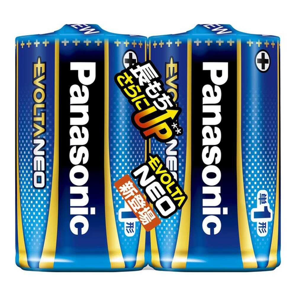 パナソニック エボルタNEO 単1×2本 LR20NJ／2SE