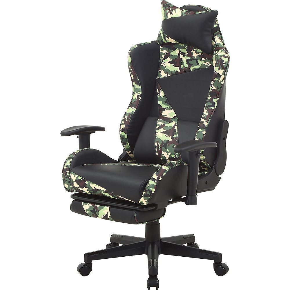 カモフラージュ柄リクライニングチェア オリベ GR 19855 メーカー直送 ▼返品・キャンセル不可【他商品との同時購入不可】
