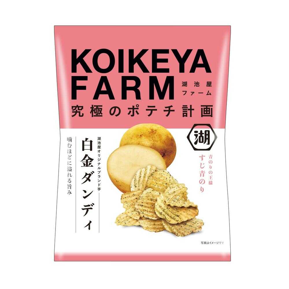 ◆湖池屋 KOIKEYAFARM白金ダンディすじ青のり 55g 【12個セット】のサムネイル