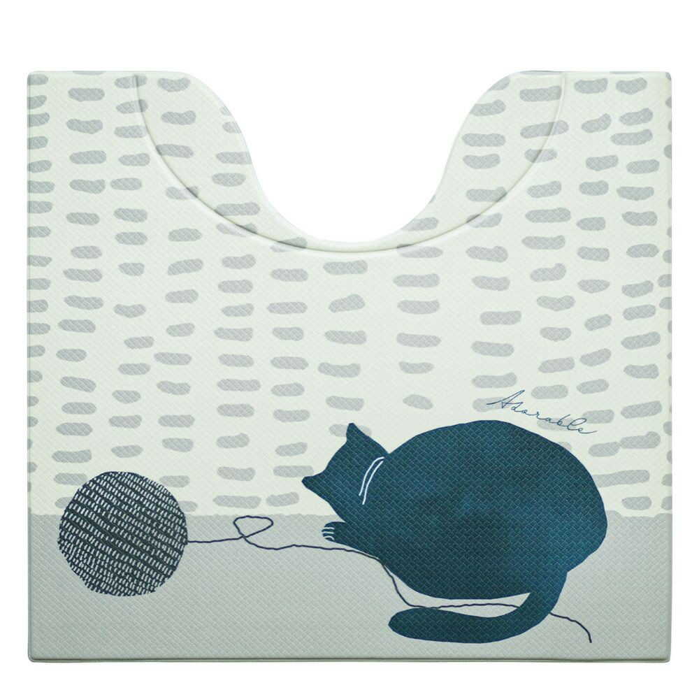 オカトー スキマにピタPVCトイレマット5560 幅60×奥行55cm シピ