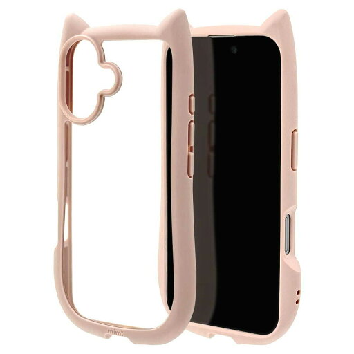 テレホンリース iPhone16 mimi猫耳ハイブリッド TPU×PC スモーキーピンク 8145IP461HPSPK テレホンリース iPhone16 mimi猫耳ハイブリッド TPU×PC スモーキーピンク 8145IP461HPSPK