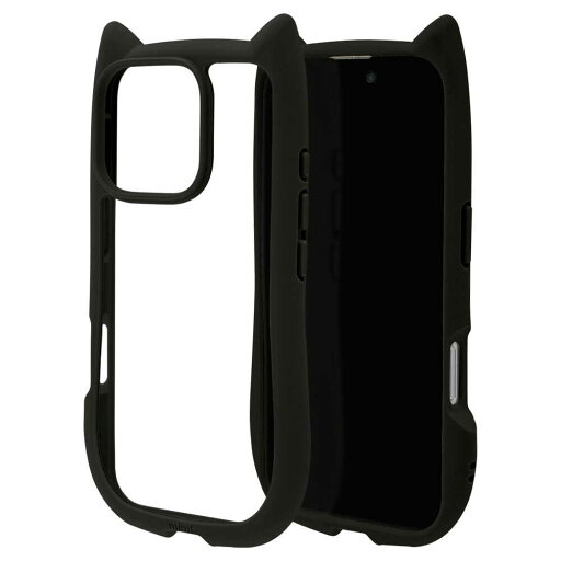 テレホンリース iPhone16 Pro mimi 猫耳ハイブリッド TPU×PC ブラック 8227IP461PHPBK テレホンリース iPhone16 Pro mimi 猫耳ハイブリッド TPU×PC ブラック 8227IP461PHPBK