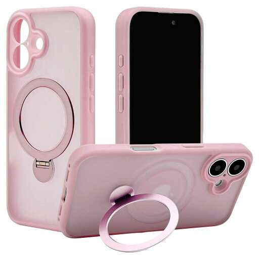 テレホンリース iPhone16 360°回転スタンド フロストピンク 8292IP461ZSFSLPK テレホンリース iPhone16 360°回転スタンド フロストピンク 8292IP461ZSFSLPK