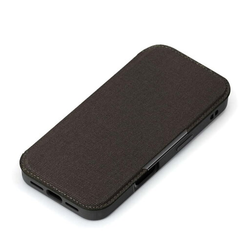 PGA iPhone16用 ガラスフリップケース キャンバス/チャコールグレー PG-24AGF07GY 70g PGA iPhone16用 ガラスフリップケース キャンバス/チャコールグレー PG-24AGF07GY 70g